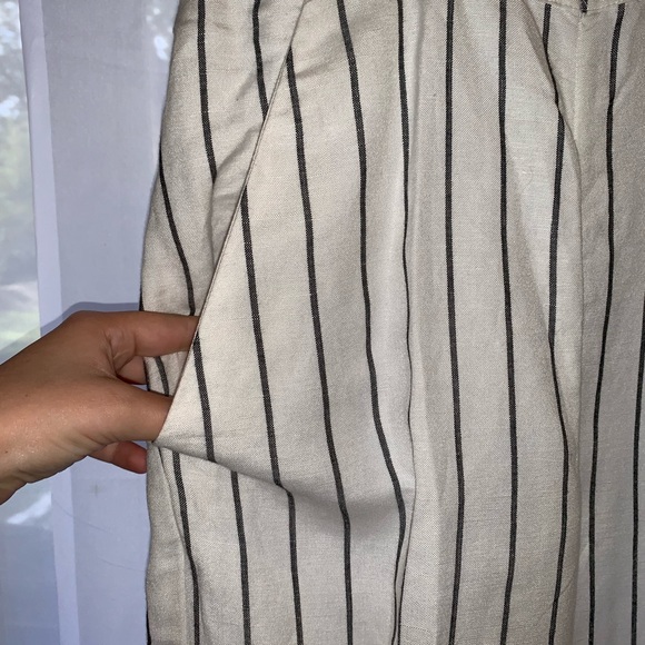 White House Black Market Pinstripe Jumpsuit - Picture 4 of 5